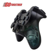 PS2-kontroller kabelansluten svart kompatibel med PlayStation 2 l?ttinstallerad analog joystick