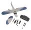 RC-plan - Hållbar RC-segelflygplan Fjärrstyrt flygplan Fastvingat flygplan Jet med LED-ljus för personer över 14 år 2 batterier