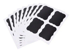 36-pack svarta tavlan-etiketter, griffeltavla etiketter