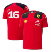 F1 T-shirt kort?rmad t-shirt herr Replika bomullstr?ja Charles Leclerc 2024 Championship S