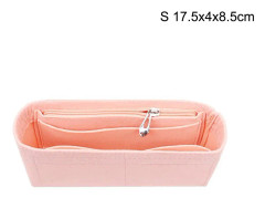 Filttyg Multi-Pocket Organizer V?ska Insats f?r kvinnor Handv?skor i rosa