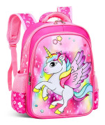 Unicorn skolv?ska med stor kapacitet ryggs?ck f?r barn Rose Red