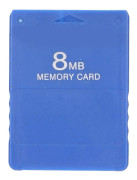 Höghastighets 8MB spelminneskort för PS2 - Stöder FMCB1.966 och alla spel (blå)