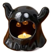Halloween spök-ljusstake söt spöke kreativ restaurang skrivbordsaromaterapi ljusornament atmosfärdekoration