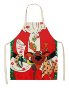 Juldekorationer för hemmet 1 st Jultomte Julförkläde Juldekor Juldekor Nyår Julklapp 55x68cm style 4
