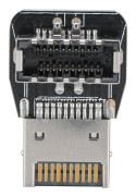 Front USB3.1 10G 90 graders styrbågsadapter Header för PC-moderkort
