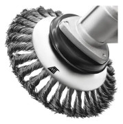Stålborste Plattrengöring 20cm Multifunktionell Trådhjulsborste Silver