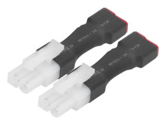 2 st batteriladdningsadapter för Tamiya hane till T hona kontakt bärbar RC bilaccessoar
