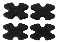 4 st båg dämpare slitstarkt gummi reducerar buller vibration förening båge dämpare stabilisatorer svart
