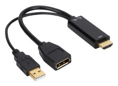 Multifunktionell 4K HDMI till DP-omvandlaradapterkabel