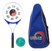 Aluminiumlegering Handtag Silikon Yta Äldre Träning Fitness Tai Chi Mjuk Styrka Racket med BollMjuk Styrka Racket