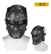 Taktisk Paintball Mask Typhoon Camouflage Lron Blooded Skull Mask Airsoft Jakt Skytte Wargame Halloween Fest Cosplay Mask