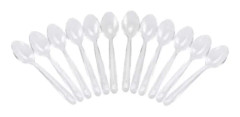 Reusable spoon set Algon Efterrätt Transparent 12 antal 14 cm