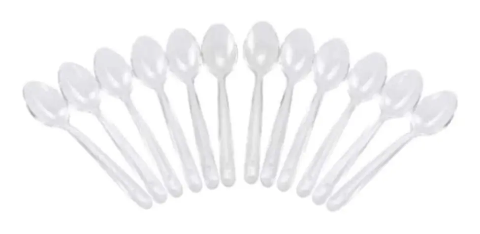 Reusable spoon set Algon Efterrätt Transparent 12 antal 14 cm