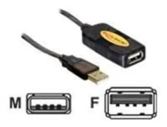 Delock Extension cable USB 2.0 - USB-förlängningskabel - USB (hane) till USB (hona) - 30 m - aktiv