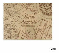 Table mat set Algon Buon Apetito Engångsanvändning kraftpapper 40 Delar 30 x 40 cm (30 antal)