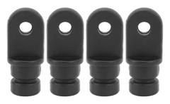 4 st Bimini Top-beslag Nylon Ögleände Övre Bimini Top Hårdvara Skyddskåpa för Marinbåt 5/8