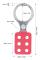 Säkerhetslås med spärr, 6-pack, gnistfri aluminiumlegering, säkerhetslås med 38 mm käftinnerdiameter för industriell lockout tagout