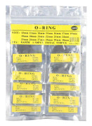 Vattentäta runda klockpackningar O-ring gummitätningsbrickor klocktillbehör 0,6 mm