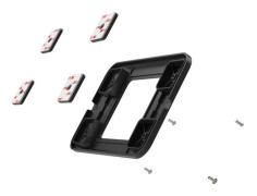 Compulocks Universal Invisible Mount Plate - Monteringskomponent (universalmonteringsplatta) - för bärbar dator/surfplatta - svart - stativ, monterba