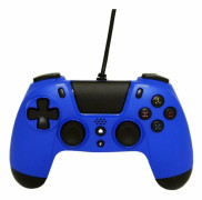 Gioteck VX4 - Spelkontroll - kabelansluten - blå - för PC, Sony PlayStation 4, Sony PlayStation 4 Pro, Sony PlayStation 4 Slim