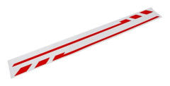 PIN-Striping spegelkåpor 35,5 cm röda 2 st