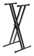 Stagg KXS-A6 Double Base X Shape Tangentbordsstativ Svart
