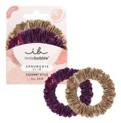 invisibobble Sprunchie Slim The Snuggle is Real, Hårband, Brun, Lila, Monokromatiskt, Vuxna, 2 styck