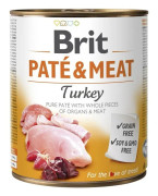 BRIT Paté & Meat with Turkey - wet dog food - 800g