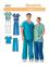 ENKELHETSSYMÖNSTER 4101A BB PLUS STORLEK SCRUBS U04101BB