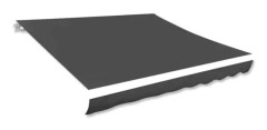 Tyger för markiser - Omabeta - klassisk - Grå - polyester med PU-beläggning - 4 x 3 m(L x B) 7405148120697