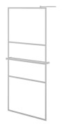 Krom duschskärm och hylla 80x195 cm ESG Glas & Aluminium Mothinessto ly0525