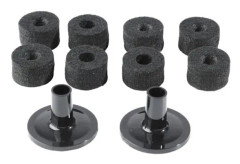 minifinker trumma filt pads set 8 delar cymbal filt pads med ärmar 2 shamaniska instrument
