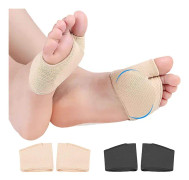 Metatarsal Ärmskydd Mjuka och Bekväma Trampdynor Smärtlindring Framfotsdynor för Kvinnor och Män, 2 Par Large (2 Pair)