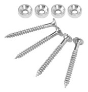 minifinker Elektrisk gitarrhalsring minifinker Gitarrhalsfogring 4 set Musikgitarr Silver