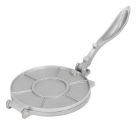 Tortillapress 19,5 cm Rostfri Aluminiumlegering Silver Kraftig Quesadillatillverkare för Hem- och Pastabutiker