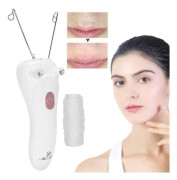Minifinker Face Threading Hårborttagningsmedel Elektrisk trådhårborttagare USB Laddning bomullstråd Hårborttagare Hygiene - Rosa