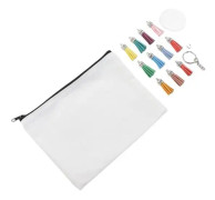 minifinker Sublimation Cosmetic Bag Blanks Set Sublimation Cosmetic Bag Blank Set DIY Pack