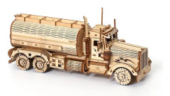 Tankbil Modellkit, Trämekaniska Modellkit att Montera, 3D Träpussel Byggset