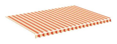 Ersättningstyg för markis Gul och orange 5x3,5 m [cm]