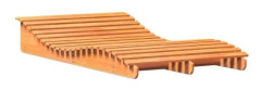 Brun Brun vax fåtölj 205x110x31,5 cm massiv furu