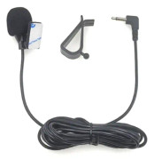 ZJ015MR Mono 2,5 mm vinkelhuvudkontakt Bilnavigering DVD Extern klistra in mikrofon, Längd: 3m