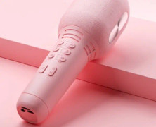 K9 Trådlös Bluetooth-mikrofon Mobiltelefon Sjung Mikrofon (Rosa)