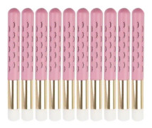 minifinker Eyelash Extension Cleansing Brush Ansiktsögonfransschampoborstar, guldtub, Rose Hygiene Handtag