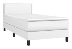 Ribbbotten med madrass Vit 100x200cm Fuktskinn