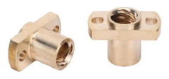 minifinker 3D-skrivare Trapetsmutter 4st Trapetsmutter Fästelement T8 Mässing H Fläns Hårdvara DIY Mutter