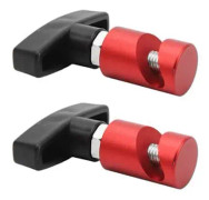 minifinker Lift Rod Clip Hood Lift Support Clamp, 2st, DIY Retaining Tool Polish Red