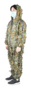 Minifinker Barnkläder Kostym Leaf Camouflage Militär Jacka Byxor För Jakt Fågelskådning(
