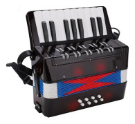 minifinker dragspel piano Musikaliskt dragspel Piano Keyboard Leksak Rytm träning Spring Instrument 17 dator dragspel