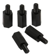 SURENHAP Nylon Hex Spacers 100st M2 M3 M4 Plast Nylon Hex Hane Hona Hona Spacer DIY Stud